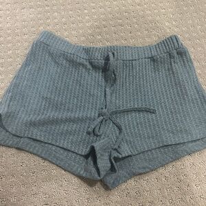 SHEIN Gray Textured Knit Shorts
